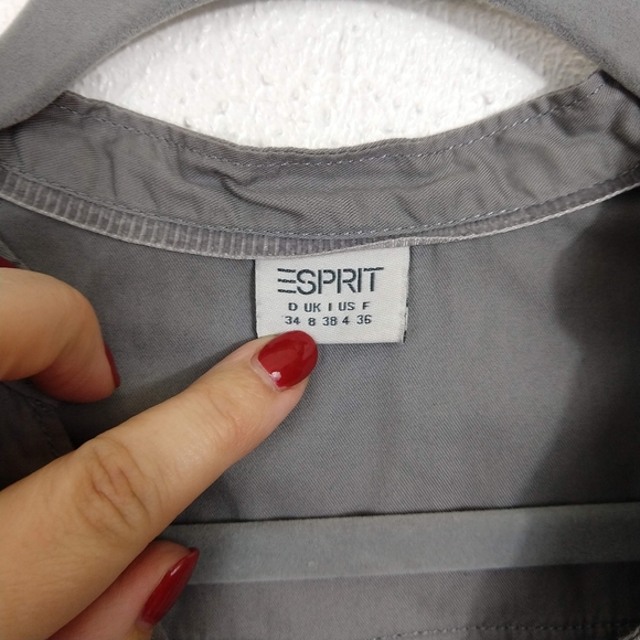 Esprit gray mini dress Sz 4 - Picture 4 of 6